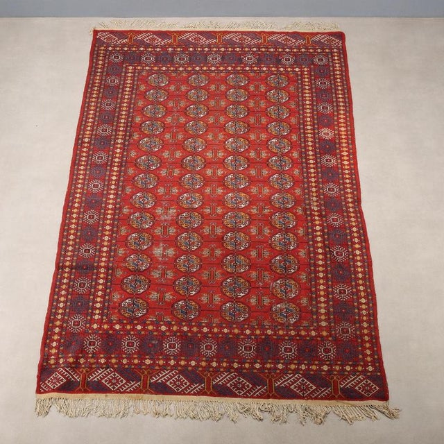 Vintage Bukhara Rug, Pakistan For Sale - Image 3 of 9