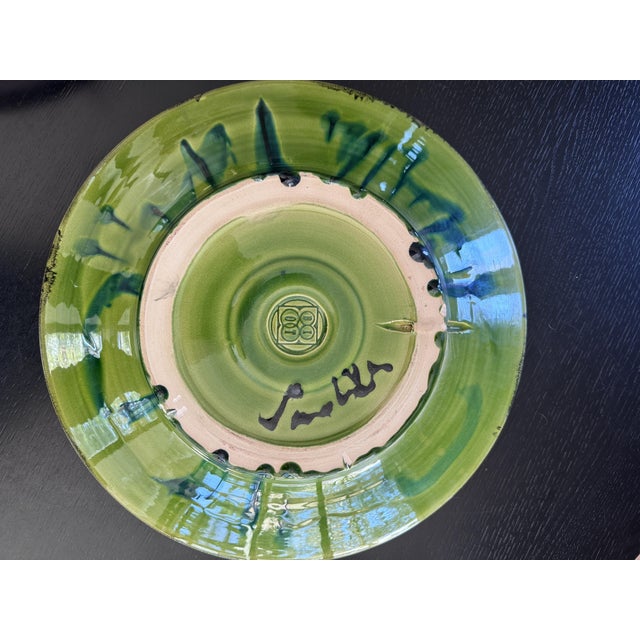 Ceramic Large Ornamental Platter by Jean-Paul Van Lith, 1990s For Sale - Image 7 of 8