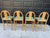 1980s Blonde Wood Splat Back Counter Stools, Pronto Chair - Set of 4, Attributed to Italian Postmodern Design / in Style of Hank Loewenstein "Padova" For Sale - Image 4 of 12