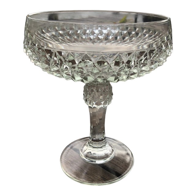 Mid Century Large Glass Dish For Sale