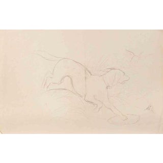 Ernest Rouart, Dog, 1920s, Pencil For Sale