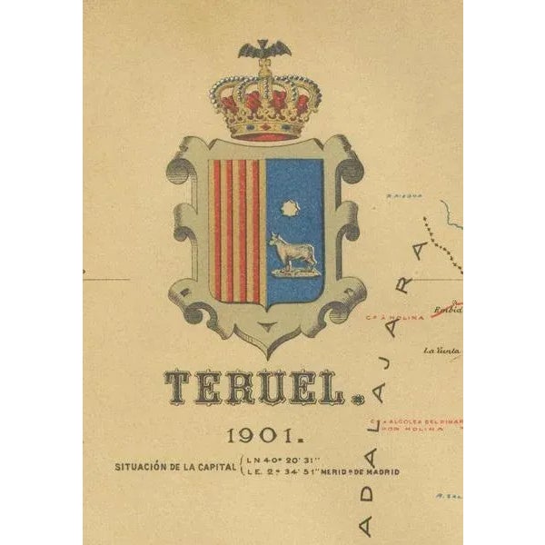 1900 - 1909 Map of Heritage and Natural Splendor in Spain, 1901 For Sale - Image 5 of 6