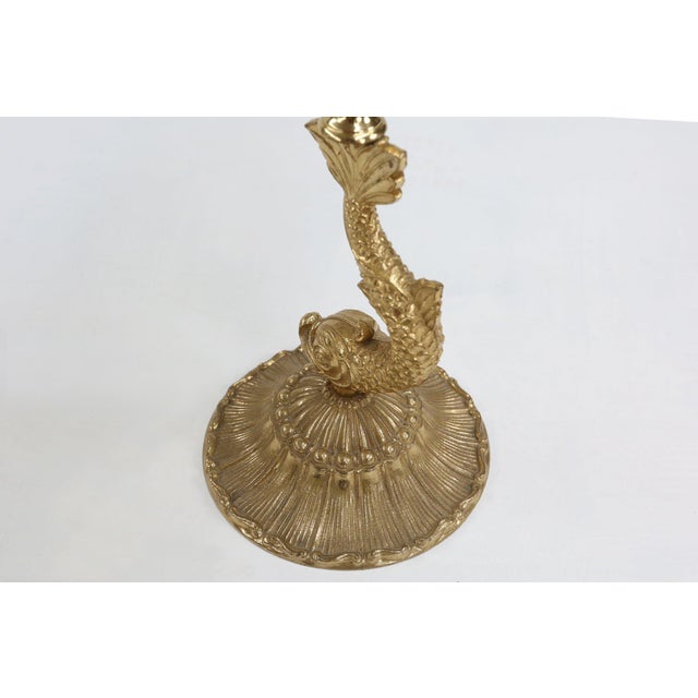 Mid-Century Modern Sculptural Green Glass and Metal Ashtray with Fish and Eagle Motifs, Belgium, 1970s For Sale - Image 3 of 11