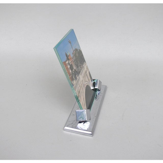 Art Deco Chrome-Plated Picture Frame, Germany, 1920s For Sale - Image 4 of 16