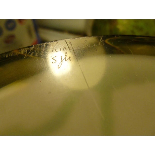 Glass Sam Herman Mid-Century Large Bulbous Val St Lambert Vase For Sale - Image 7 of 10