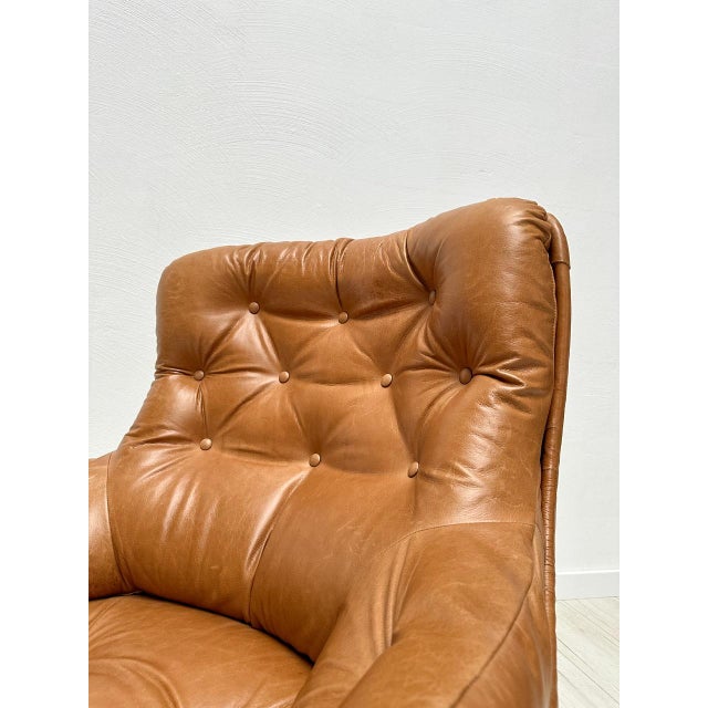 Set of Vintage Leather Karate Chair Set by Michel Cadestin for Airborne, 1960s For Sale - Image 6 of 16