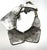 Tribal 1980s Vintage Ottoman Revival Hammered Silver-Tone Statement Collar Necklace For Sale - Image 3 of 4