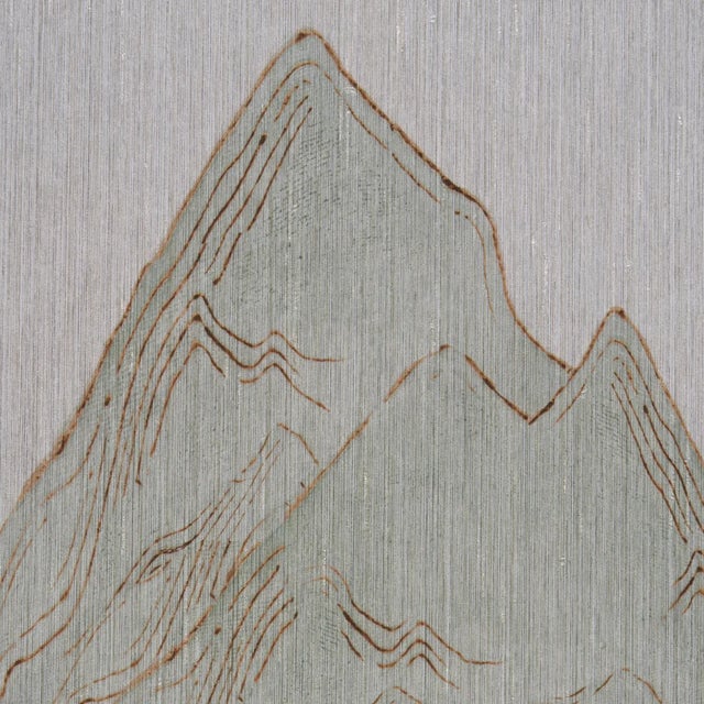 2020s Schumacher Atmospheric Landscape Panel Set Wallpaper In Verdant Vista For Sale - Image 5 of 5