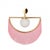 Wink Gold-Plated Wall Lamp With Pink Fringes For Sale - Image 9 of 9