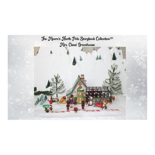 Mrs. Claus’ Greenhouse Diorama – Moore’s North Pole Storybook Collector’s Edition With Signed Book & Coa For Sale