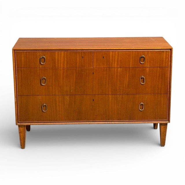 Swedish Modern Chest of Drawers by Axel Larsson, Mahogany Veneer, 1940s For Sale - Image 13 of 13
