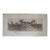 Antique Thatched Cottage Country Farmhouse Panoramic Landscape Etching 28" For Sale