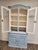 Wood Mid 20th Century Swedish Rococo Style Painted Vitrine/Display Cabinet With Molded Bonnet Top For Sale - Image 7 of 16