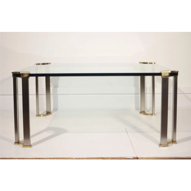 Mid-Century Modern Bronze and Glass Coffee Table, 1970s For Sale - Image 3 of 17