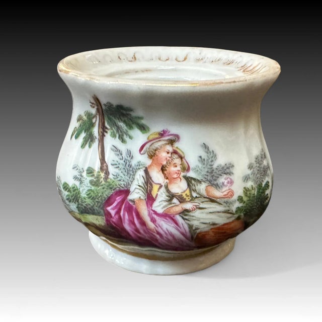 White Helena Wolfsohn Porcelain Double Inkwell and Plate, 1879-1880 For Sale - Image 8 of 11