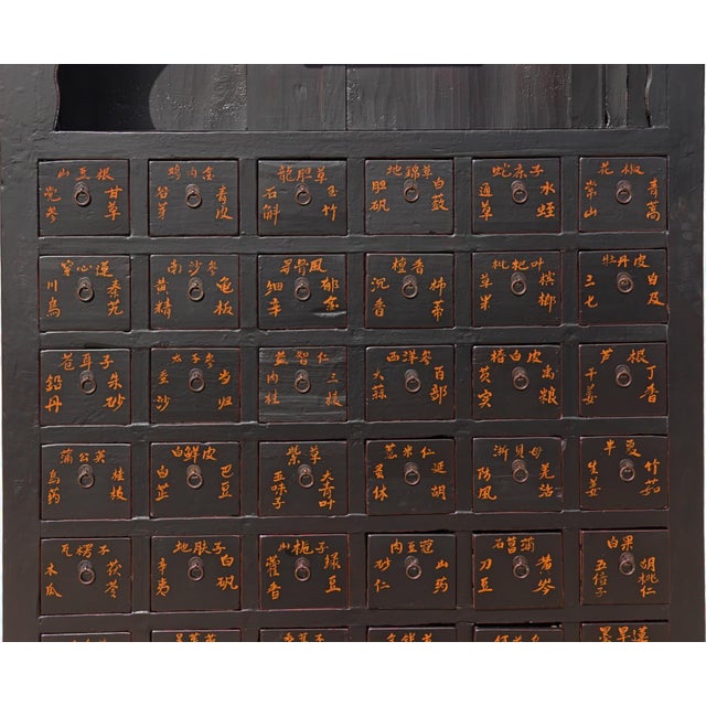 Authentic Antique Chinese Apothecary Medicine Cabinets, Circa 1846 For Sale In Greensboro - Image 6 of 6