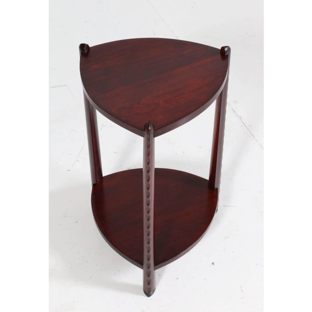 Art Deco Stained Beech Side Table Attributed to Piet Kramer, 1920s For Sale - Image 3 of 10