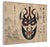 Paper Atelier Aria Lumae Traditional Japanese Kabuki Theater Face Masks Fine Art Gallery Board Five Piece Set For Sale - Image 7 of 18