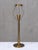 Danish Modern Patinated Brass Table Lamp with Tussah Silk Shade, 1950s For Sale - Image 10 of 11