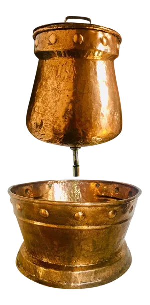 Antique French Hammered Copper Lavabo Cistern Sink