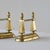 Neoclassical Andirons in Patinated Brass, 1890s, Set of 2 For Sale - Image 6 of 10