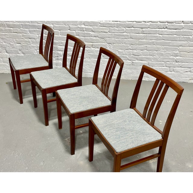 1960s Mid Century Modern Dining Chairs, Made in Denmark, Set of 4 For Sale - Image 5 of 12