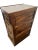 Arts & Crafts Vintage Tiger Oak File Cabinet Three Locking Drawers Paneled Sides Legal Size For Sale - Image 3 of 11
