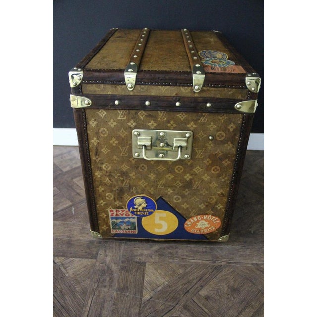 Brown Hat Trunk in Woven Canvas from Louis Vuitton, 1890s For Sale - Image 8 of 18
