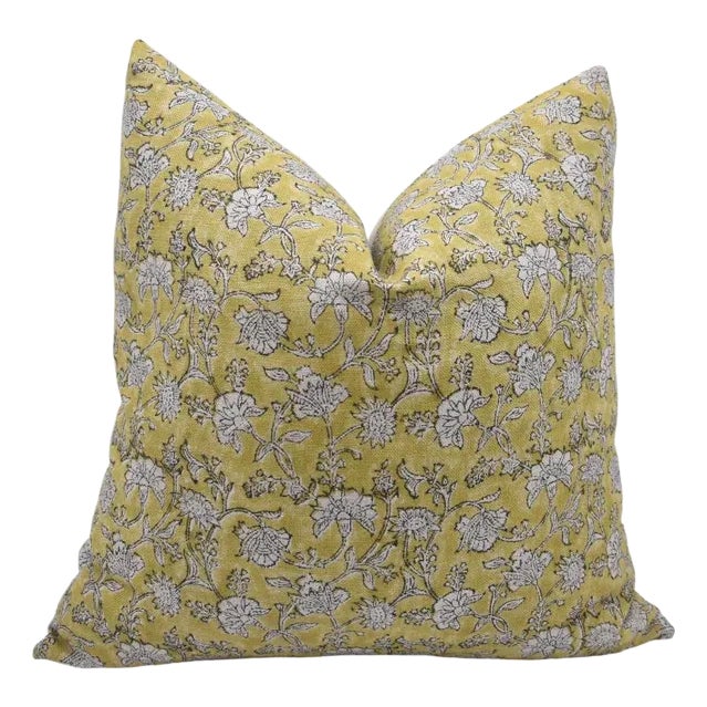 Fabdivine Floral Thick Linen Cushion Cover 12x20 Inch Nayaab For Sale