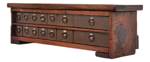 Vintage Haberdashery Tabletop Chest of Drawers in Oak and Pine, 1920s
