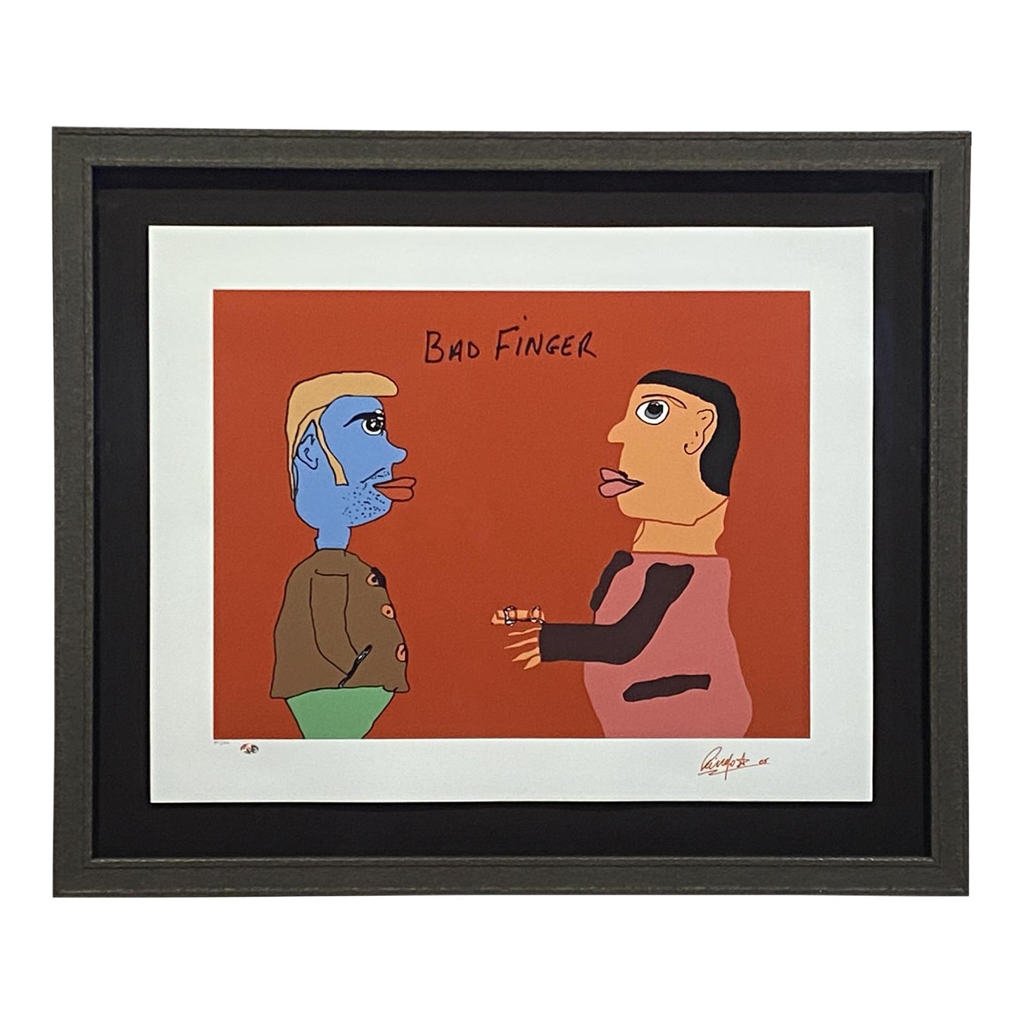 Bad Finger Signed Artwork by Ringo Starr of the Beatles | Chairish