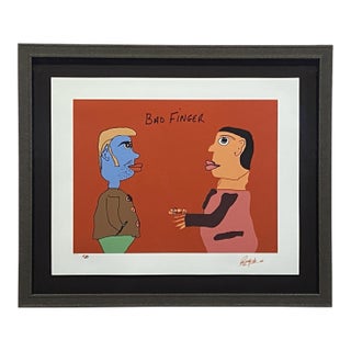 Bad Finger Signed Artwork by Ringo Starr of the Beatles For Sale
