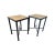 Pair of Iron & Stone Finial Side Tables | Handcrafted Modern Accent Tables | Atlanta, Georgia For Sale - Image 6 of 6