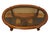 Ethan Allen Ethan Allen Collector's Classics Solid Pecan 47" Oval Accent Coffee Table W. Glass Top 13-8511 For Sale - Image 4 of 8