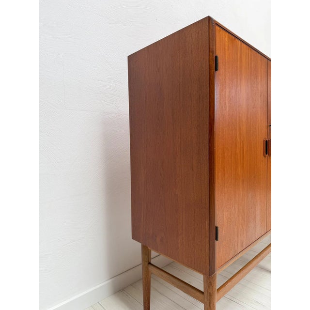 Børge Mogensen Vintage Danish Teak Highboard attributed to Børge Mogensen, 1960s For Sale - Image 4 of 13
