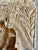 Tan Antique Indian Temple Panel-Hand Carved Wood-Architectural Wall Art 37''-Sacred For Sale - Image 8 of 12