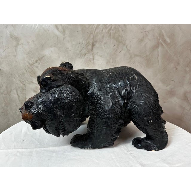 Japanese Wooden Bear, 1960s For Sale - Image 12 of 12