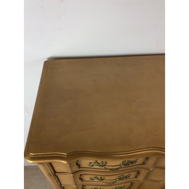 1960s Mid Century French Provincial Style Highboy Dresser With 6 Drawers For Sale - Image 5 of 17