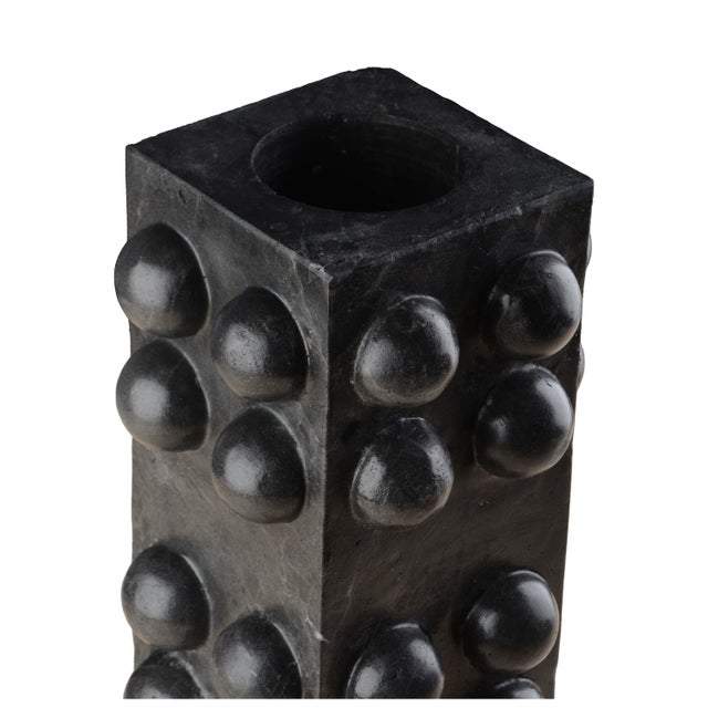 Black Marble Bubble Vase by Nina Magon For Sale - Image 4 of 4