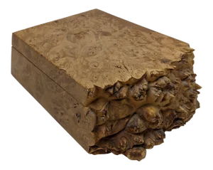 Vintage Michael Elkan Maple Burl Box