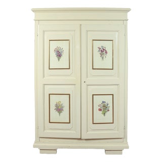 2-Door Wardrobe with Internal Drawer with Frames, 19th Century For Sale