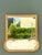 Wood Vintage Grasscloth and Wood Wall Mirror For Sale - Image 7 of 15