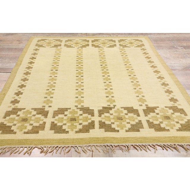 Doris Leslie Blau Vintage Swedish Flat-Weave Rug by Kerstin Persson For Sale - Image 11 of 11