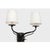 Visual Comfort Chapman & Myers for Visual Comfort Signature Amalfi 15" Double Sconce in Waxed Black with Linen Shades For Sale - Image 4 of 15