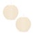 2020s FIA Wick Ivory Round Candle (Set of 2) For Sale - Image 5 of 5
