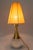 Mid-Century Modern Glass and Brass Table Lamp with Fabric Shade, Vienna, Austria, 1950s For Sale - Image 3 of 14
