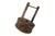 Brown Antique Chinese Wood & Woven Food Basket With Lid For Sale - Image 8 of 15