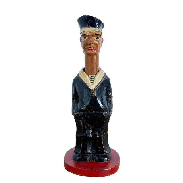 Antique Wooden Sailor Nutcracker, 1890s For Sale - Image 4 of 13