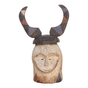 Rare Antique Punu Tribal Mask