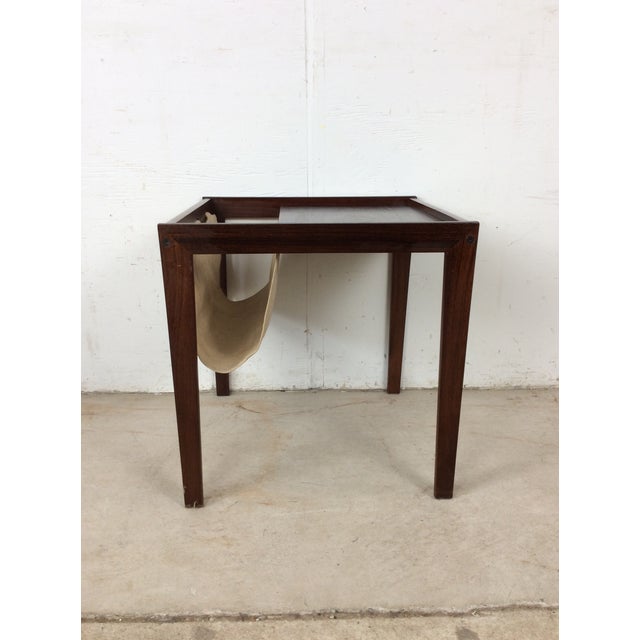 Danish Modern Rosewood Magazine Table With Canvas For Sale - Image 18 of 18